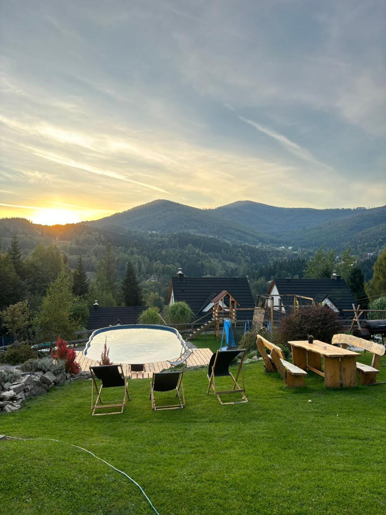 Villa Zawoja Nad Korona Z Jacuzzi Exterior foto